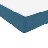 vidaXL Cama box spring con colch&oacute;n terciopelo azul oscuro 160x220 cm