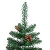 vidaXL &Aacute;rbol de Navidad Delgado con 150 LED con soporte Verde 150 cm