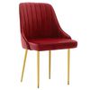 vidaXL Sillas de comedor 6 unidades terciopelo rojo vino tinto