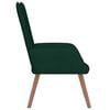 vidaXL Silla de relajaci&oacute;n de terciopelo verde oscuro