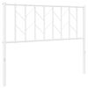 vidaXL Cabecero de repuesto de metal blanco 107 cm