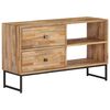 vidaXL Mueble para TV de madera de teca reciclada 90x30x55 cm