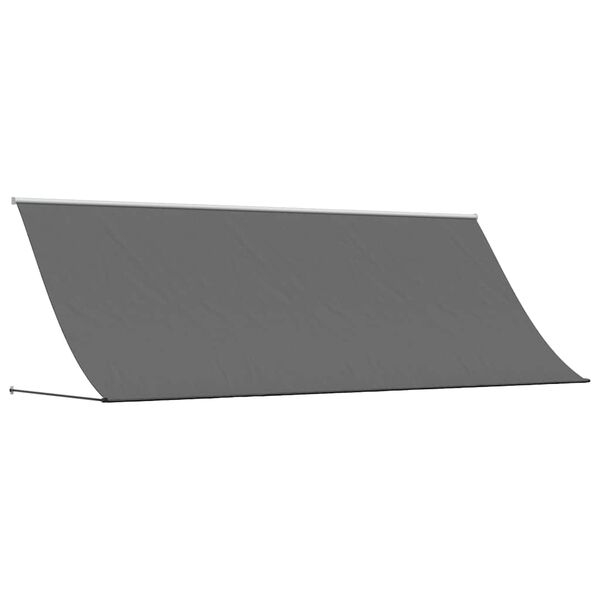 vidaXL Toldo retr&aacute;ctil de tela y acero gris antracita 350x150 cm