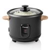 Bestron Olla arrocera con asas de bamb&uacute; ARC100BW 1 L 400 W negro