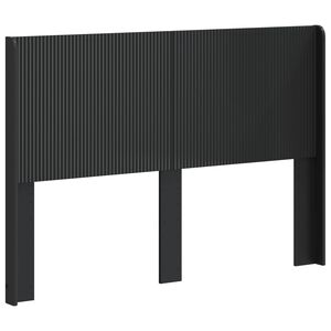 vidaXL Cabecero Negro Madera de ingenier&iacute;a