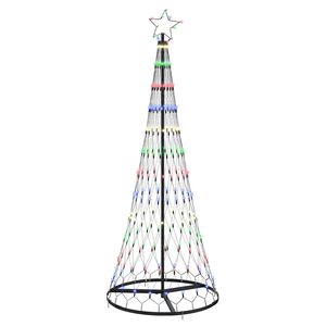 vidaXL &Aacute;rbol de Navidad LED Multicolor 180 cm Metal
