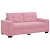 vidaXL Sof&aacute; de dos plazas rosa de terciopelo, 180x77x82 cm