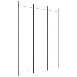 vidaXL Biombo divisor de 3 paneles de tela blanco 150x200 cm