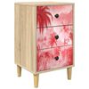 vidaXL Mesa de noche AACHEN Roble Sonoma 36 x 33 x 60 cm