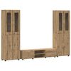 vidaXL Conjunto de mueble de TV FLORIN 3 pcs Roble artisan
