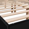 vidaXL Estructura de cama madera de ingeniería y metal negro 140x200cm