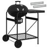 vidaXL Parrilla de carb&oacute;n con tubos ahumadores 91 x 71 x 107 cm Acero