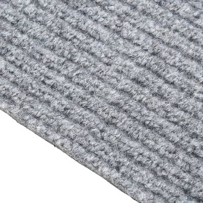 vidaXL Alfombra de pasillo atrapa suciedad 100x400 cm gris y azul