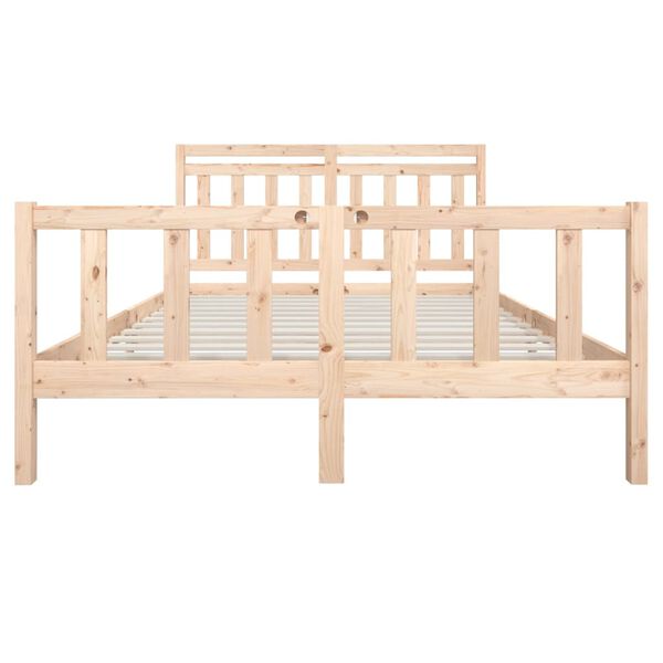 vidaXL Estructura de cama de madera maciza 160x200 cm