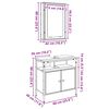 vidaXL Juego de muebles de ba&ntilde;o 2 pcs Marr&oacute;n Madera contrachapada