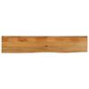 vidaXL Tablero de mesa borde natural madera maciza mango 180x40x3,8 cm