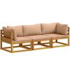 vidaXL Juego de Sof&aacute; 3 uds. Natural Madera de Acacia S&oacute;lida