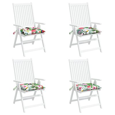 vidaXL Cojines para silla 4 uds tela Oxford multicolor 50x50x7 cm