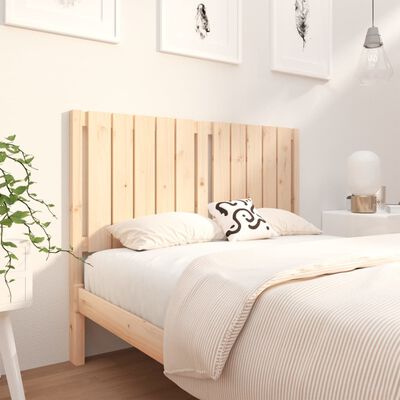 vidaXL Cabecero de cama madera maciza de pino 125,5x4x100 cm