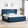 vidaXL Cama tipo Box Spring con colch&oacute;n Azul 200 x 200 cm tela