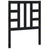 vidaXL Cabecero de cama madera maciza de pino negro 81x4x100 cm