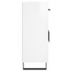 vidaXL Aparador de madera contrachapada blanco brillante 69,5x34x90 cm