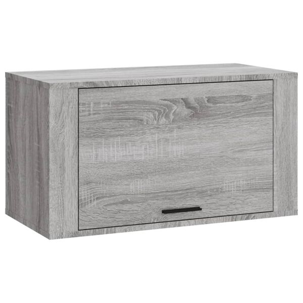 vidaXL Mueble zapatero pared madera de pino gris Sonoma 70x35x38 cm