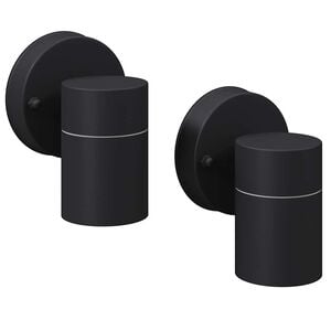 vidaXL L&aacute;mpara de pared exterior 2 uds acero inoxidable descendente