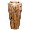 vidaXL Jarr&oacute;n decorativo de madera maciza de teca 40x80 cm