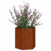vidaXL Jardinera de acero corten oxidado 40x40x45 cm