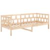 vidaXL Sof&aacute; cama madera maciza de pino 90x190 cm