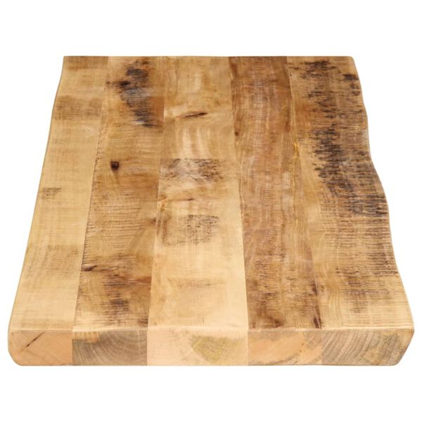 vidaXL Tablero de mesa borde natural madera maciza mango 120x40x2,5 cm