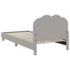 vidaXL Cama para ni&ntilde;os con cabecero Gris Claro 90 x 190 cm