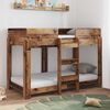 vidaXL Cama Litera para Ni&ntilde;os con colch&oacute;n Madera vieja 80 x 160 cm