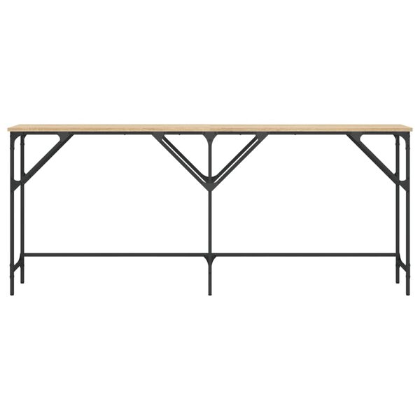 vidaXL Mesa consola madera de ingenier&iacute;a roble Sonoma 180x29x75 cm