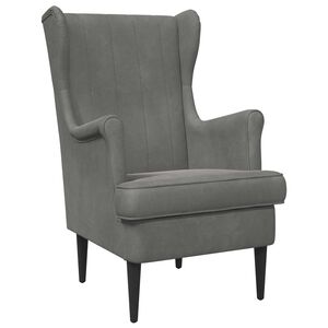 vidaXL Sill&oacute;n Gris oscuro Terciopelo