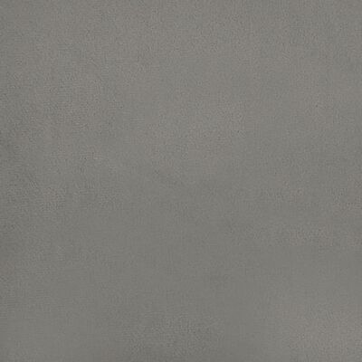 vidaXL Colchón de muelles ensacados terciopelo gris claro 90x200x20 cm
