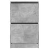 vidaXL Zapatero de madera de ingenier&iacute;a gris hormig&oacute;n 60x34x96,5 cm