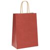 vidaXL Bolsas de papel con asas 250 uds rojo 15x8x21 cm
