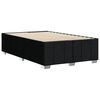 vidaXL Estructura de cama sin colch&oacute;n tela negro 120x190 cm
