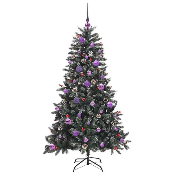vidaXL &Aacute;rbol de Navidad artificial Verde 150 cm PVC, Pl&aacute;stico y Acero