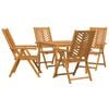 vidaXL Conjunto de Comedor de Jard&iacute;n 5 uds. Marr&oacute;n