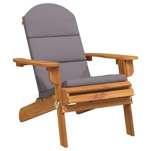 vidaXL Silla de jard&iacute;n Adirondack con cojines madera maciza acacia