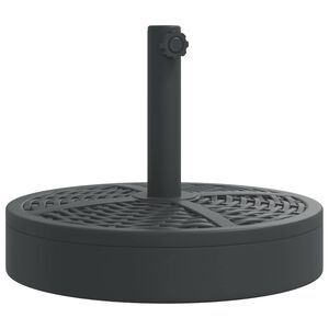 vidaXL Base de sombrilla semicircular para palos de &Oslash;38/ 48 mm 25 kg