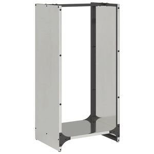 vidaXL Le&ntilde;ero 40x30x80 cm acero inoxidable