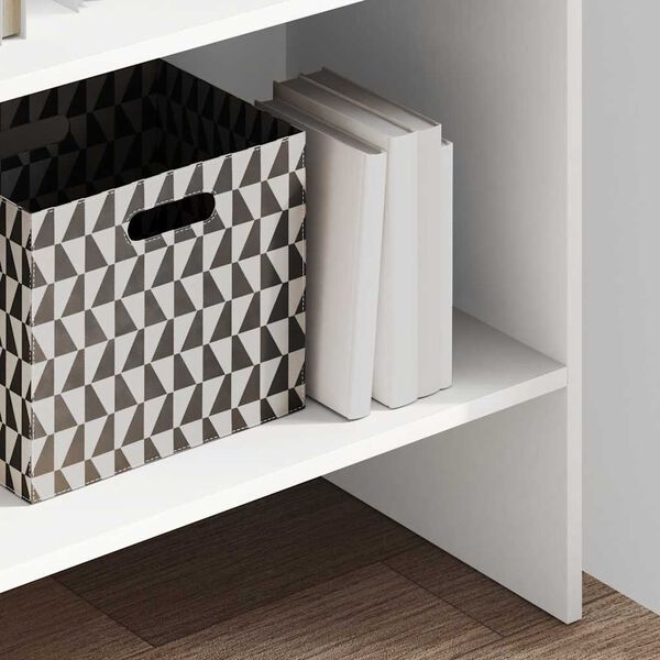 vidaXL Estantería librería madera contrachapada blanco 60x35x180 cm