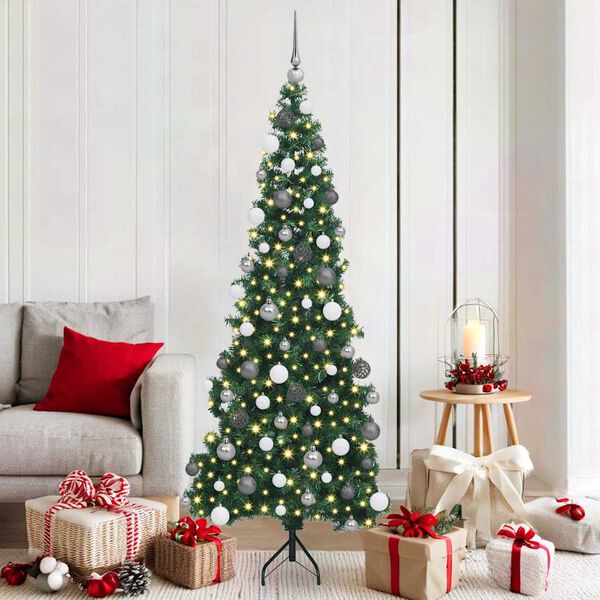 vidaXL &Aacute;rbol de Navidad Artificial de Esquina Verde 180 cm PVC y Metal