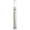 vidaXL Baliza luminosa con sensor de 80 cm, acero inoxidable, IP44