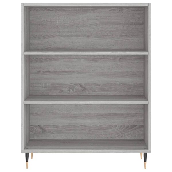 vidaXL Estantería madera de ingeniería gris Sonoma 69,5x32,5x90 cm