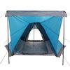 vidaXL Tienda de campa&ntilde;a familiar tipi 6 personas impermeable azul